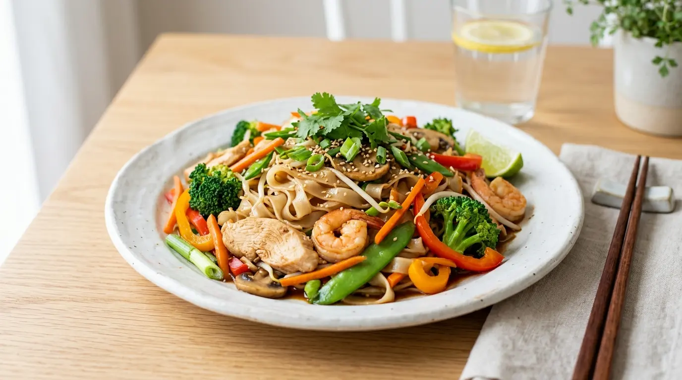 chow fun calories