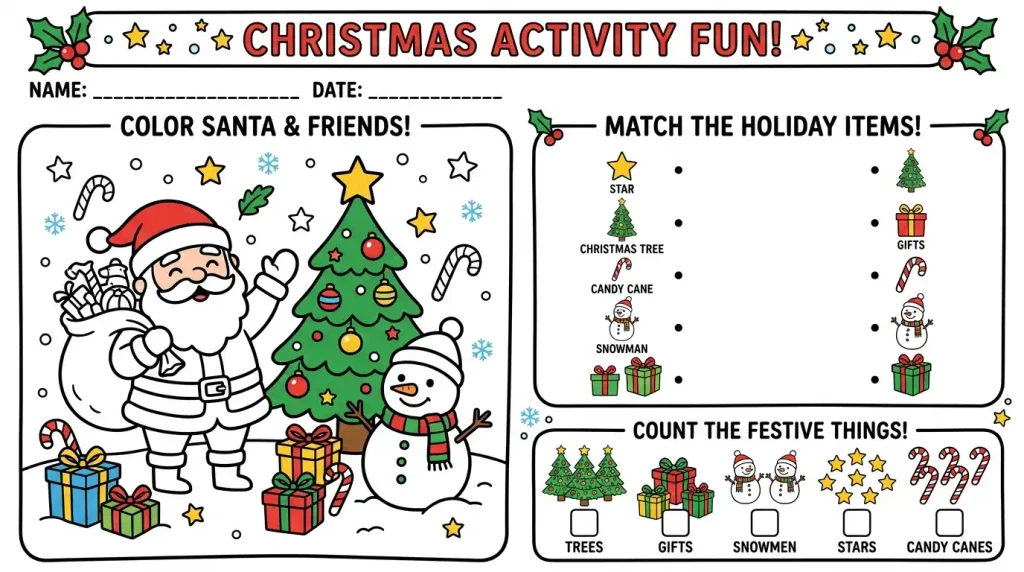 Incorporating Activity Pages into Holiday Traditions